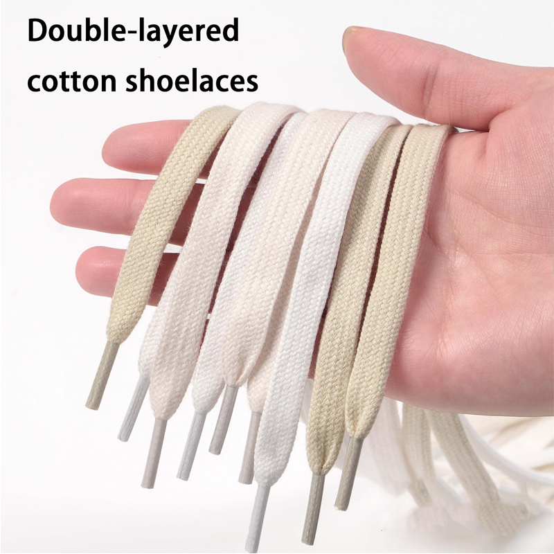 Flat Cotton Shoelaces, Double- - Lace Replacement Flat review and price