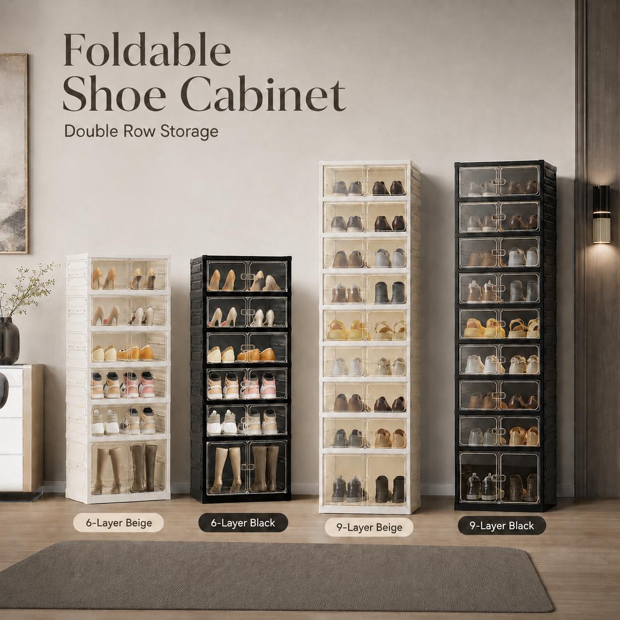 Installation-Free Foldable Sho - Shoe Box Display review and price