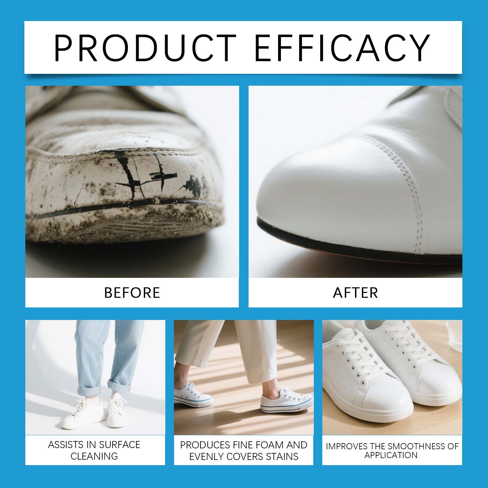 White Shoe Cleaner Cream Sneak - Sneaker Protector Spray review and price