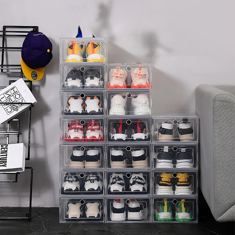 6 Pack Transparent shoe box sh - Shoe Box Display review and price