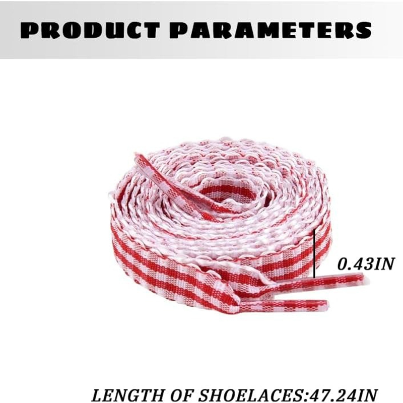 1 Pair Checkered Flat Shoelace - Lace Replacement Flat review and price