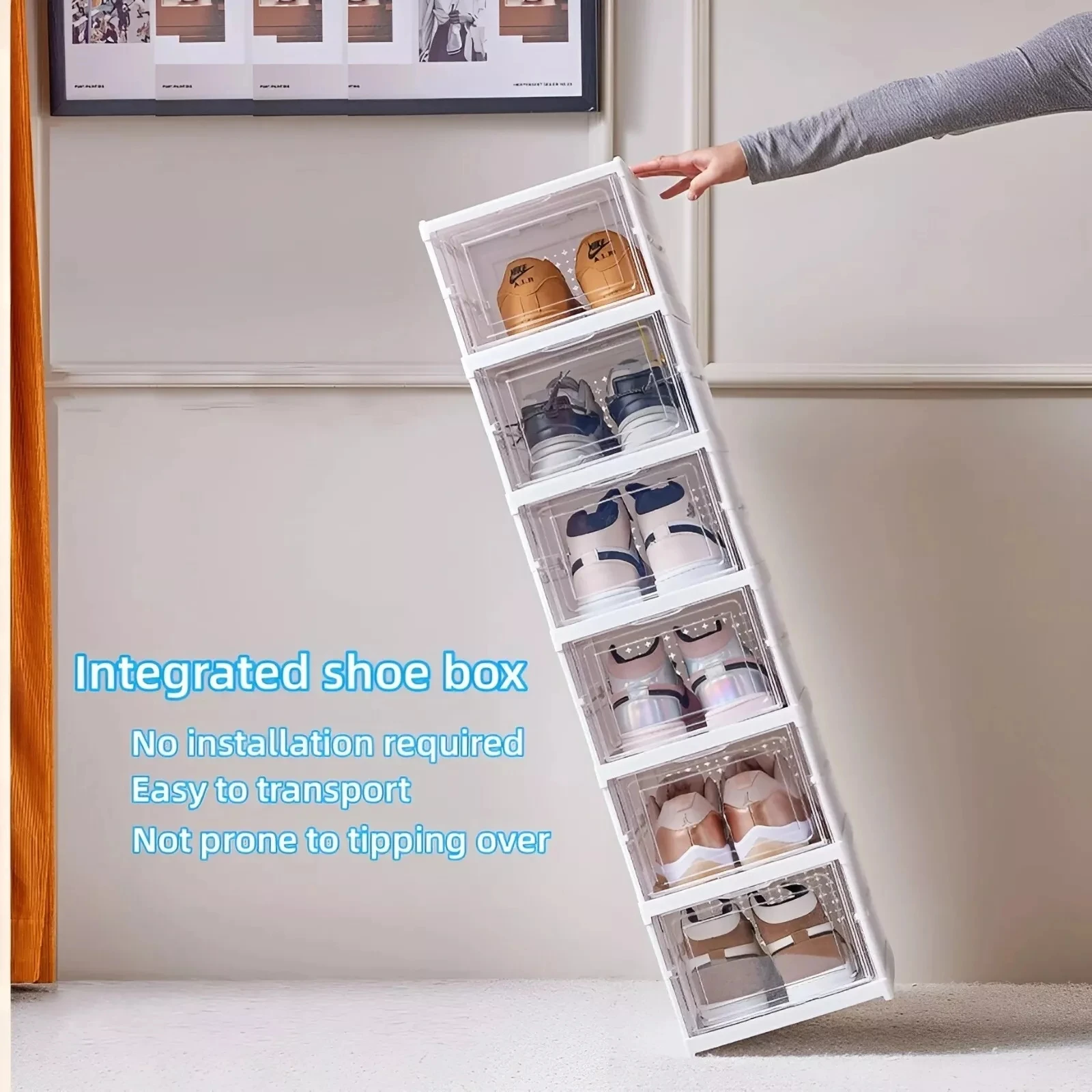 3/6 Layers Foldable Shoes Stor - Shoe Box Display review and price