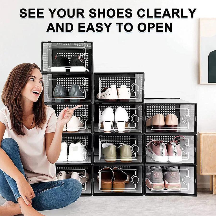 12/24/36 Pcs Extra Large Clear - Shoe Box Display review and price