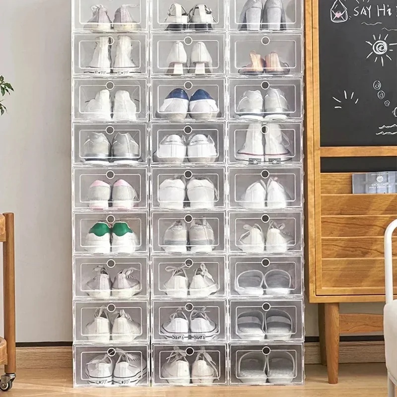 6pcs Transparent Shoe Boxes St - Shoe Box Display review and price